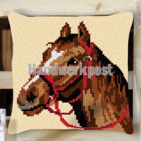 kruissteekkussen paardenhoofd