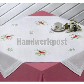 steelsteekdekservet pioenrozen, wit