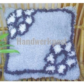 knoopkussen blauwe bloemen (excl. knoophaak)