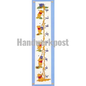 borduurpakket winnie de pooh, groeimeter/meetlat honing