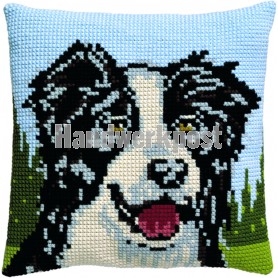 kruissteekkussen border collie