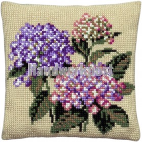 kruissteekkussen hortensia