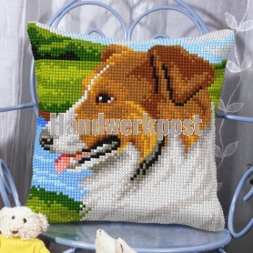 kruissteekkussen collie