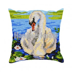 kruissteekkussen zwaan