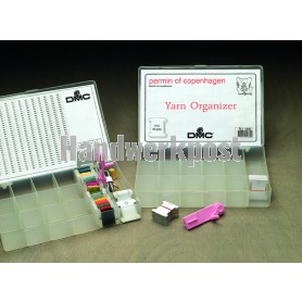 2x opbergdoos borduurgaren 17 vakjes (incl. 2x100 wikkelkaartjes) 