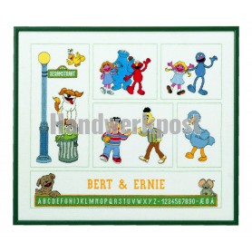 borduurpakket sesamstraat, geboorte, a.b.c.