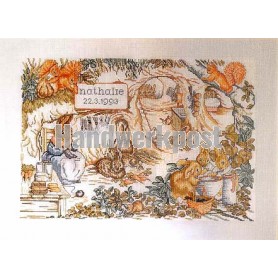 borduurpakket beatrix potter, geboorte nathalie