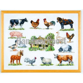 borduurpakket boerderij met dieren