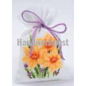 borduurpakket kruidenzakje, narcissen
