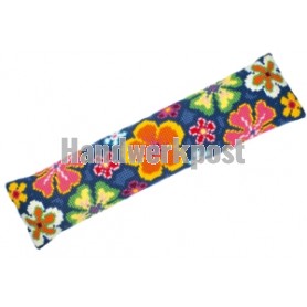 kruissteektochtkussen bloemenpatroon