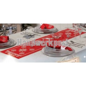 kruissteekloper ijssterren, rood