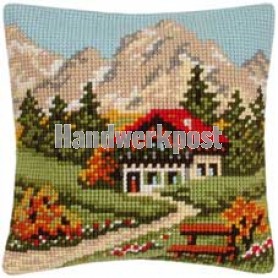 kruissteekkussen berglandschap