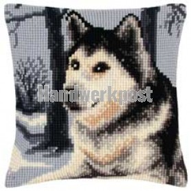 kruissteekkussen husky