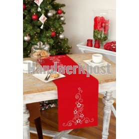 steelsteekloper witte sterren en krullen, rood