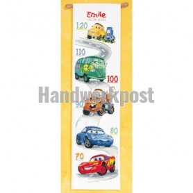 borduurpakket cars, groeimeter/meetlat emile
