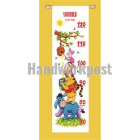 borduurpakket winnie de pooh, groeimeter/meetlat yannick