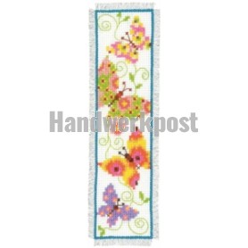 borduurpakket boekenlegger, fladderende vlinders-1