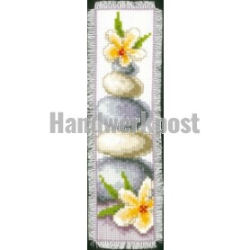 borduurpakket boekenlegger, lotusbloemen