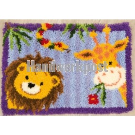 knoopkleed leeuw en giraffe