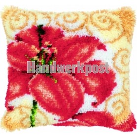 knoopkussen stijlpatroon, lelie