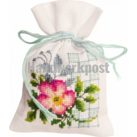 borduurpakket kruidenzakje, rose bloem-1