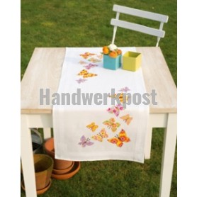 kruissteekloper fladderende vlinders, wit