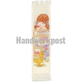 borduurpakket boekenlegger, popcorn bear, vriendschap