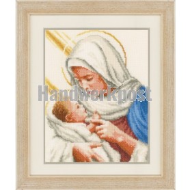 borduurpakket maria met het kindje jezus