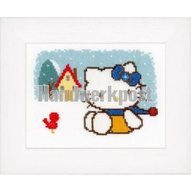 borduurpakket hello kitty, vier seizoenen, winter