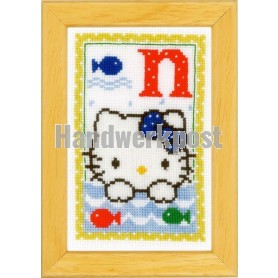borduurpakket hello kitty, letter N