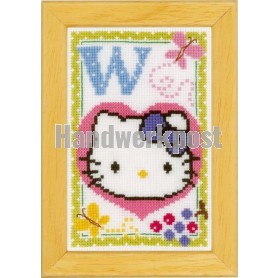 borduurpakket hello kitty, letter W