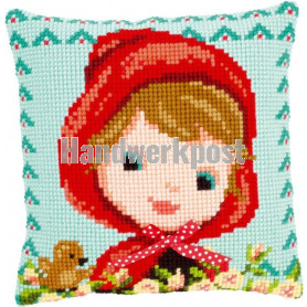 kruissteekkussen bambi/roodkapje, roodkapje