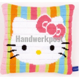 spansteekkussen hello kitty, pastelstripes