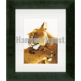 borduurpakket leeuwinnenliefde