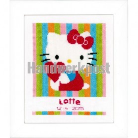 borduurpakket hello kitty, geboorte lotte