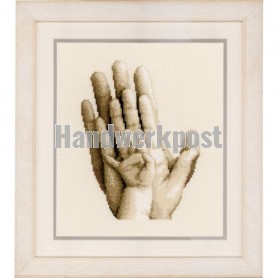 borduurpakket hand van klein naar groot