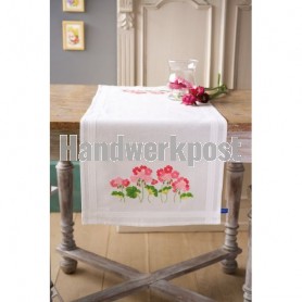 steelsteekloper geraniums, wit