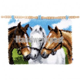 knoopkleed drie paarden