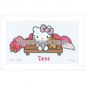 borduurpakket hello kitty, geboorte tess