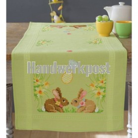 kruissteekloper paaskonijntjes, groen