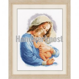 borduurpakket maria met het kindje jezus