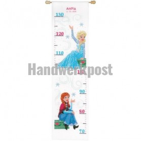 borduurpakket frozen, groeimeter/meetlat anna