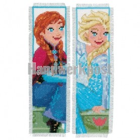 borduurpakket boekenlegger (2 st.) frozen, anna en elsa