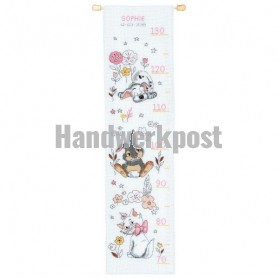 borduurpakket disney vriendjes, groeimeter/meetlat