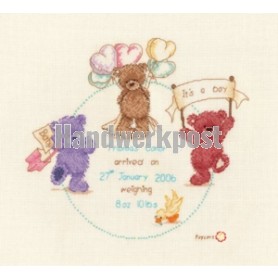 borduurpakket popcorn bear, geboorte thomas conor