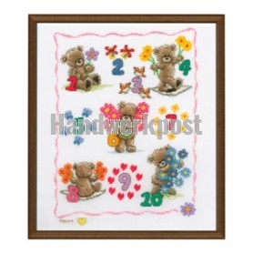 borduurpakket popcorn bear, 1.2.3.