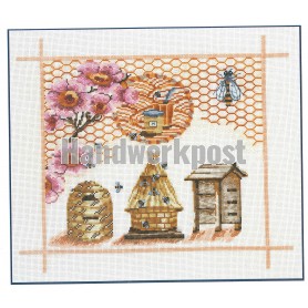 borduurpakket collage honing