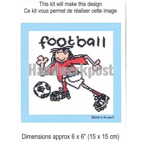 borduurpakket bonk op de deur, voetballen