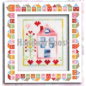 borduurpakket huis in pastelkleuren (incl. p.p.)