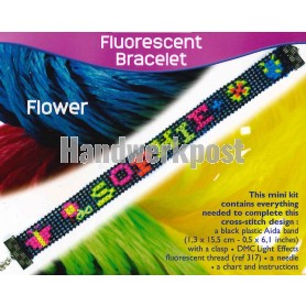 borduurpakket armband bloemen, sophie